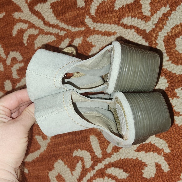 Fly London Yaba Women's Gray Suede Lace-Up Wedges Sandals Shoes Size: 40 - Picture 2 of 10